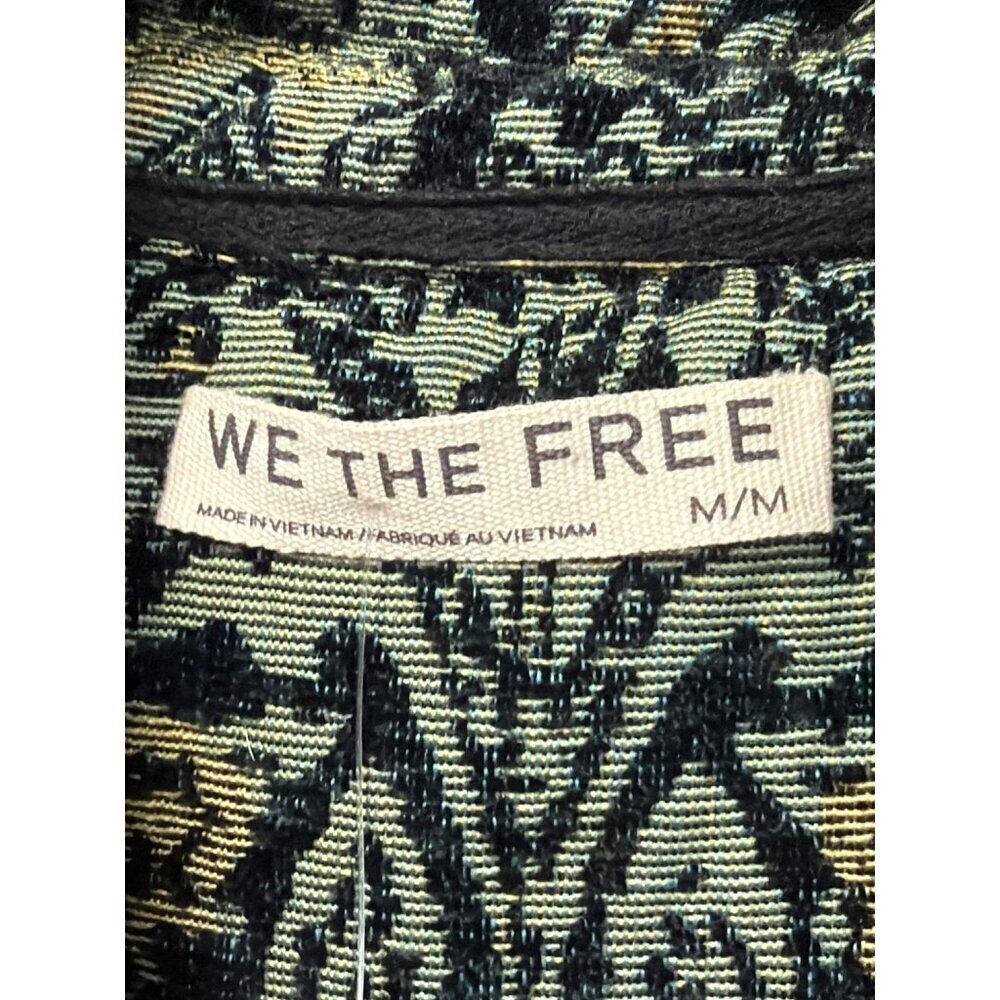 Free People We The Free Tapestry Fog Jacquard Shacket Shirt Jacket Medium NWT - Picture 11 of 13
